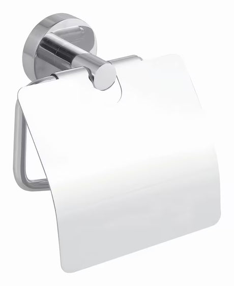 Błyszczący chromowany uchwyt na papier toaletowy Tesa Smooz z montażem Power.Kit bez wiercenia