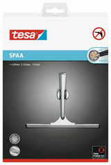 Chromowany ściągaczka do szyb tesa® Spaa z samoprzylepnym uchwytem ściennym do prysznice