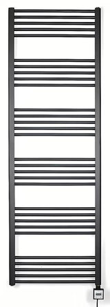 Elektryczny grzejnik łazienkowy Thermal Trend KD Economy 180x60 cm w kolorze czarny mat z termostatem KTX 3.