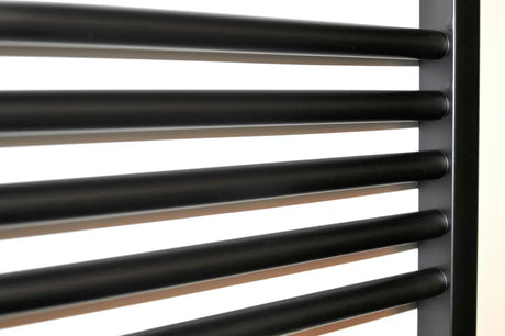 Elektryczny grzejnik łazienkowy Thermal Trend KD Economy 180x60 cm w kolorze czarny mat z termostatem KTX 3.