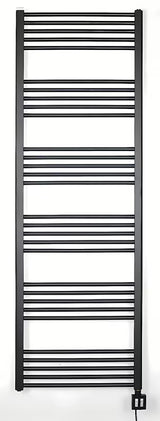 Elektryczny grzejnik łazienkowy Thermal Trend KD Economy 180x60 cm w kolorze czarny mat z termostatem KTX 4