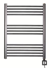 Elektryczny grzejnik łazienkowy Thermal Trend KD Economy 80x60 cm w kolorze czarny mat z termostatem KTX 4