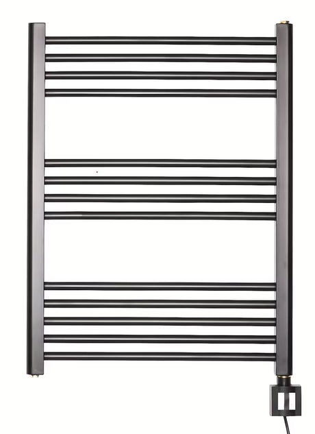 Elektryczny grzejnik łazienkowy Thermal Trend KD Economy 80x60 cm w kolorze czarny mat z termostatem KTX 4