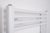 Biały kombinowany rurowy grzejnik łazienkowy Thermal Trend KD 168x45 cm odpowiedni do łazienki i przedpokoju.