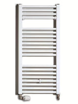 Biały kombinowany rurowy grzejnik łazienkowy Thermal Trend KD o wymiarach 45x96 cm.