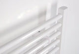 Biały kombinowany rurowy grzejnik łazienkowy Thermal Trend KD 60x132 cm, odpowiedni do łazienki