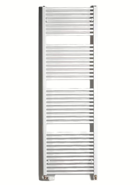 Biały kombinowany rurowy grzejnik łazienkowy Thermal Trend KD 60x185 cm do łazienki.