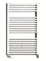 Biały kombinowany rurowy grzejnik łazienkowy Thermal Trend KD 96x60 cm odpowiedni do łazienki