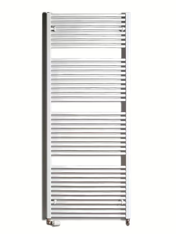 Biały kombinowany rurowy grzejnik łazienkowy Thermal Trend KD 75x185 cm do łazienki.