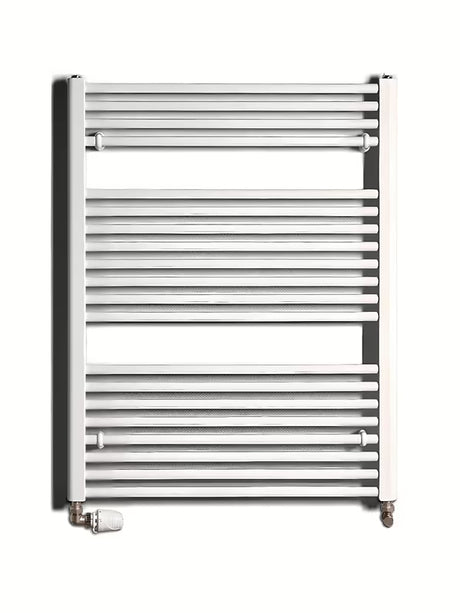 Biały kombinowany rurowy grzejnik łazienkowy Thermal Trend KD 96x75 cm do łazienki