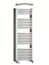 Biały kombinowany rurowy grzejnik łazienkowy Thermal Trend KDO 45x132 cm do łazienki