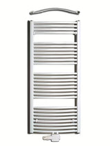 Thermal Trend Kdo kombinowany grzejnik łazienkowy grzejnik łazienkowy 132x60 cm w kolorze białym z podłączeniem środkowym