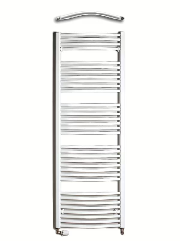 Biały kombinowany rurowy grzejnik łazienkowy Thermal Trend KDO 168x60 cm odpowiedni do łazienki i przedpokoju.