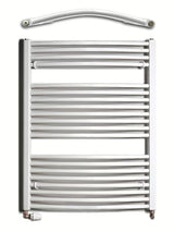 Biały kombinowany rurowy grzejnik łazienkowy Thermal Trend KDO 96 x 75 cm do łazienki