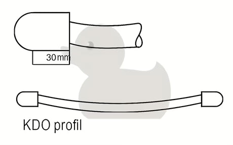 Biały elektryczny rurowy grzejnik łazienkowy Thermal Trend KDOE 600x960 mm z grzałką