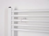 Biały prosty elektryczny grzejnik łazienkowy Thermal Trend KE 450x960 mm z grzałką 300 W
