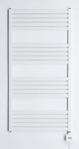 Biały elektryczny grzejnik łazienkowy Thermal Trend Kh Economy 60x120 cm z termostatem KTX i wyświetlaczem LCD