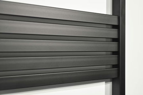 Elektryczny grzejnik łazienkowy Thermal Trend KH Economy 120x60 cm w kolorze czarny mat z termostatem KTX 3