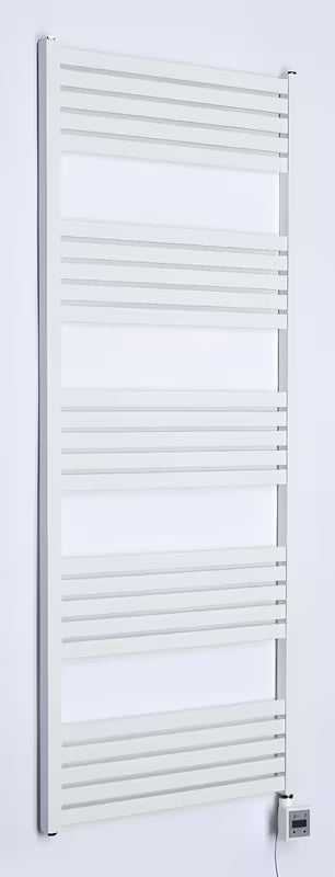 Biały elektryczny grzejnik łazienkowy Thermal Trend Kh Economy 150x60 cm z termostatem KTX 3 i wyświetlaczem LCD