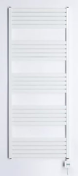 Biały elektryczny grzejnik łazienkowy Thermal Trend Kh Economy 150x60 cm z termostatem KTX 3 i wyświetlaczem LCD