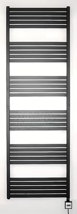Elektryczny grzejnik łazienkowy Thermal Trend KH Economy 180x60 cm w kolorze czarny mat z termostatem KTX 3.