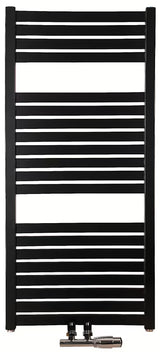 Kombinowany grzejnik łazienkowy Thermal Trend Kh 97x45 cm w wykończeniu czarny mat