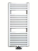 Biały kombinowany grzejnik łazienkowy Thermal Trend o wymiarach 45x97 cm