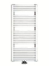Białe kombinowany grzejnik łazienkowy Thermal Trend o wymiarach 60x133 cm