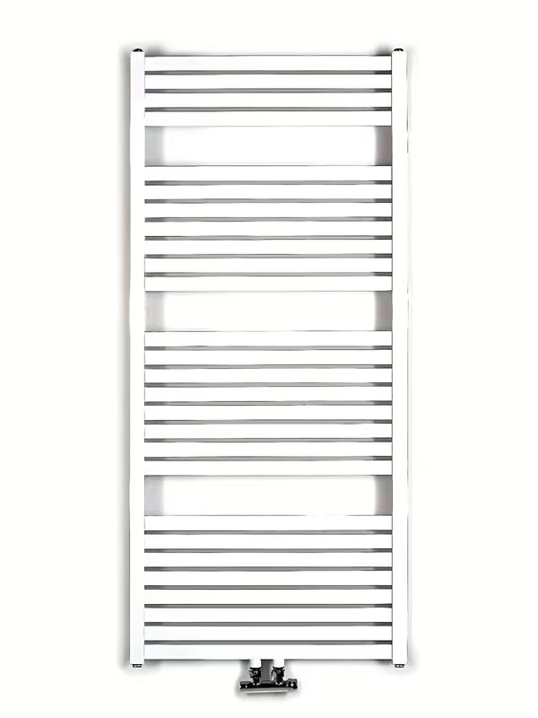 Białe kombinowany grzejnik łazienkowy Thermal Trend o wymiarach 60x133 cm