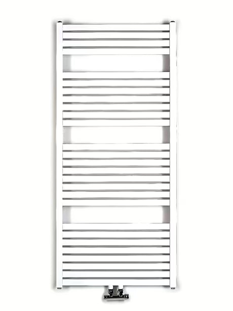 Białe kombinowany grzejnik łazienkowy Thermal Trend o wymiarach 60x133 cm