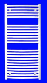 Biały kombinowany grzejnik rurowy grzejnik łazienkowy Thermal Trend KM 123,3x45 cm do łazienki.