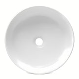 Biała umywalka nablatowa  Triomini Slim 40x40 cm z cienkościennej ceramiki z delikatnie falowanymi krawędziami