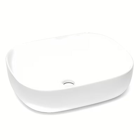 Biała umywalka nablatowa  Triomini Slim 50x40 cm z cienkościennej ceramiki