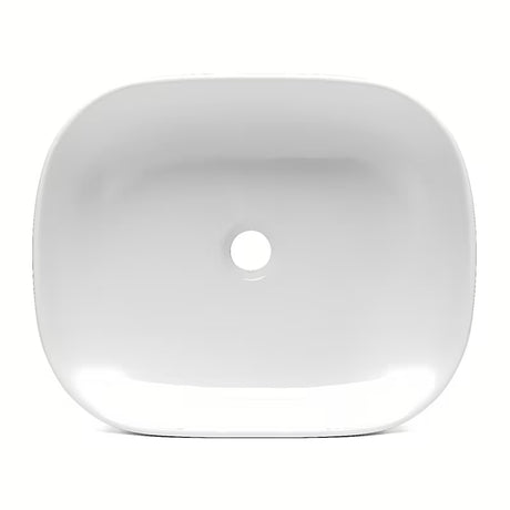 Biała umywalka nablatowa  Triomini Slim 50x40 cm z cienkościennej ceramiki