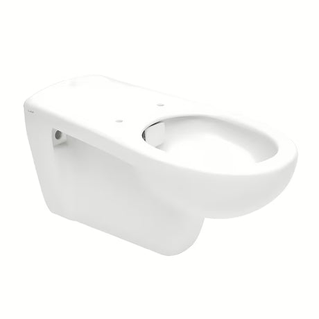 Białe miska WC wisząca Vitra z bezkołnierzowym spłukiwaniem pro łatwe utrzymanie czystości