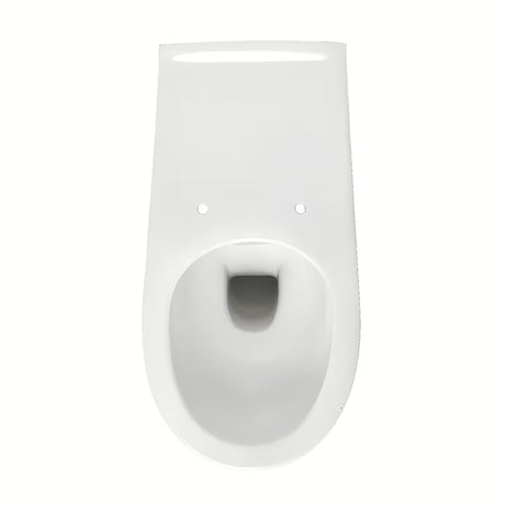 Białe miska WC wisząca Vitra z bezkołnierzowym spłukiwaniem pro łatwe utrzymanie czystości