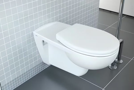 Vitra Conforma miska WC wisząca w kolorze białym, w wersji wydłużonej pro dla osób z ograniczoną sprawnością ruchową