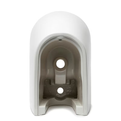 Biały wiszący bidet Vitra Integra z otworem na baterię i przelewem