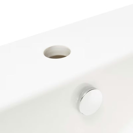 Biała ceramiczna umywalka wiszące vitra Integra 45x40 cm z otworem na baterię pośrodku