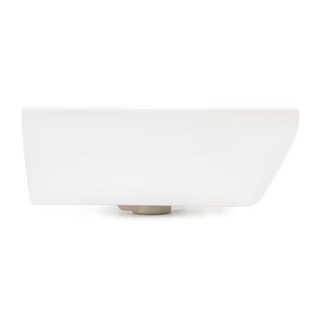 Biała ceramiczna umywalka wiszące vitra Integra 45x40 cm z otworem na baterię pośrodku