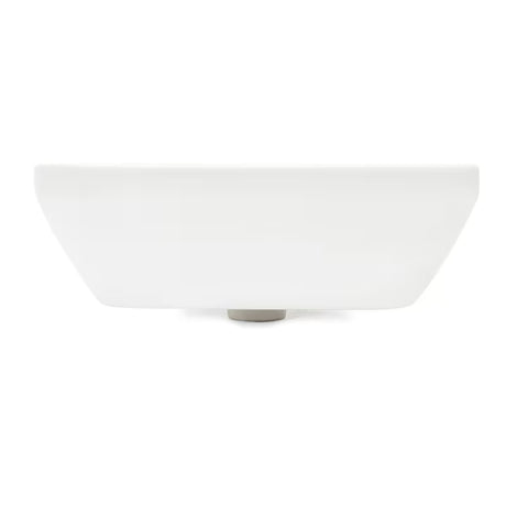 Umywalka wisząca Vitra Integra 50x43 cm z otworem na baterię pośrodku w kolorze białym.