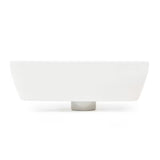 Biała ceramiczna mała umywalka Vitra Integra 37x22 cm z przelewem i otworem na baterię po prawej stronie