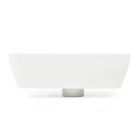 Biała ceramiczna mała umywalka Vitra Integra 37x22 cm z przelewem i otworem na baterię po prawej stronie