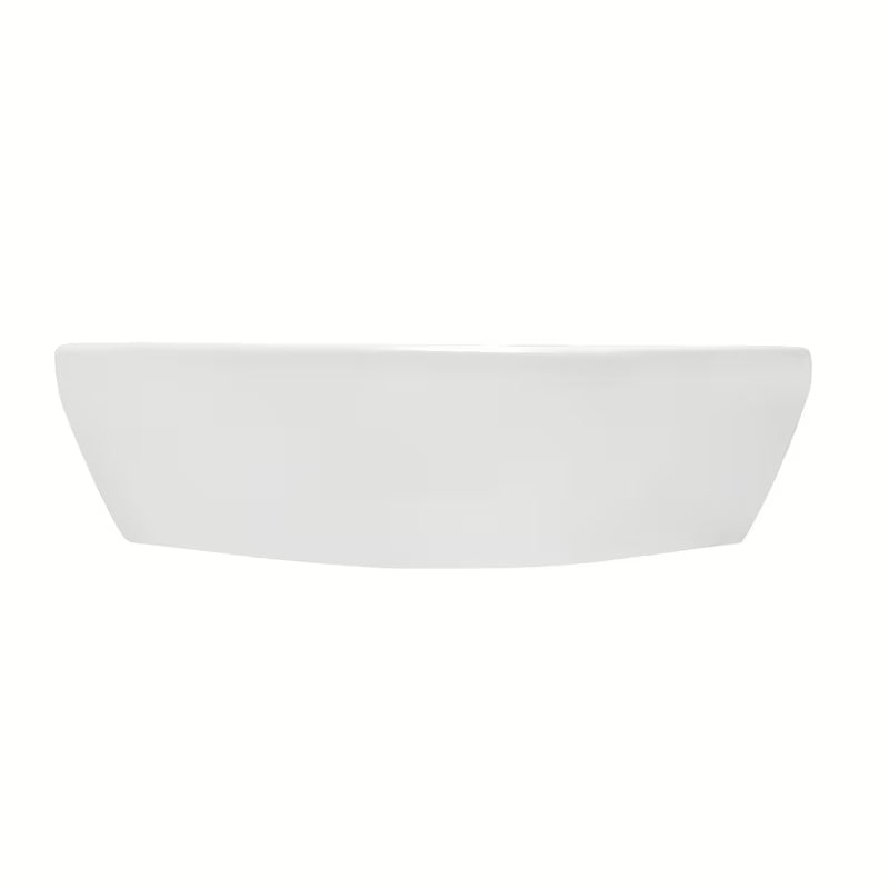 Biała narożne mała umywalka vitra Integra 56x40 cm z przelewem i otworem pro na baterię pośrodku