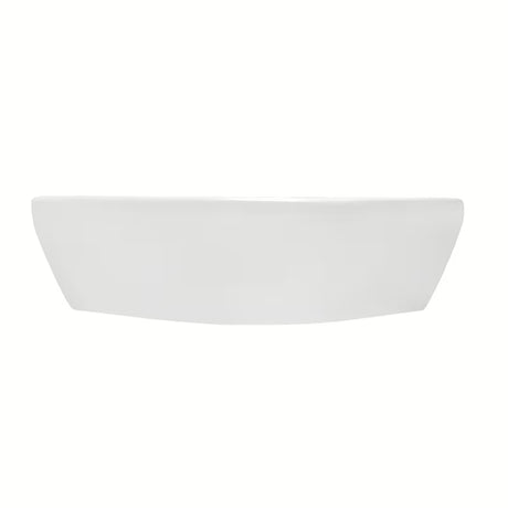 Biała narożne mała umywalka vitra Integra 56x40 cm z przelewem i otworem pro na baterię pośrodku