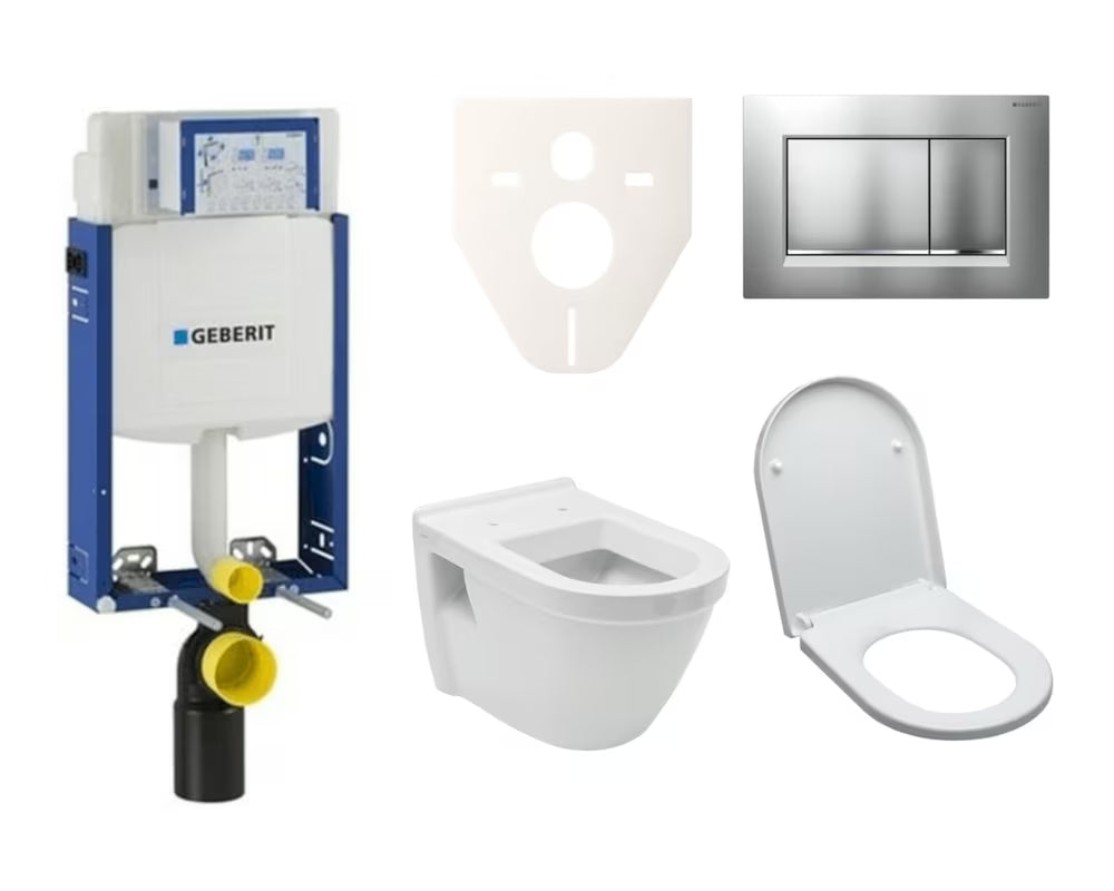 Zestaw WC podtynkowy vitra Integra z modułem do zabudowy i spłuczką Geberit pro do nowoczesnej łazienki