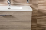 Zestaw mebli Łazienkowych Vitra Mia 79 x 39,5 cm w dekorze cordoba z szafką, umywalką, lustrem i oświetleniem LED