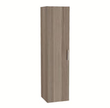 Wysoka wisząca szafka łazienkowa vitra Mia 35x35x145 cm w dekorze cordoba z drzwiczkami i półkami.
