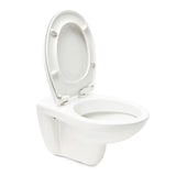 Białe miska WC wisząca vitra Normus z deską soft Close i funkcją QuickRelease