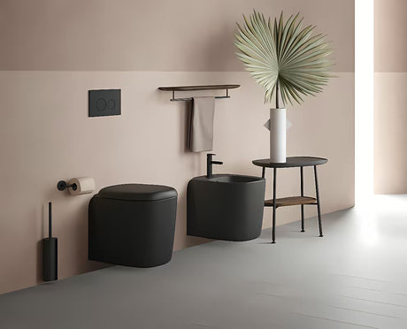Miska WC Wisząca Vitra Plural w kolorze czarny mat bez układu spłukującego